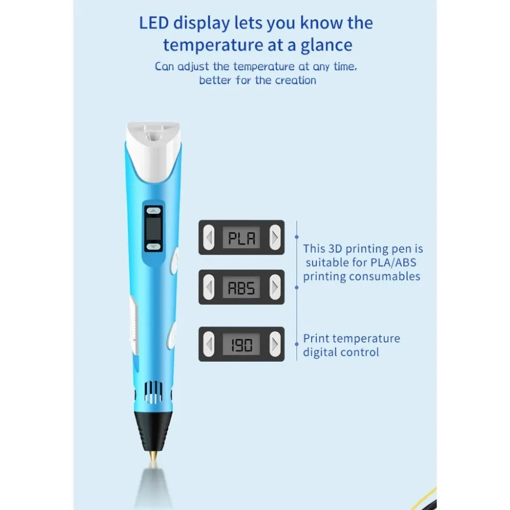 3D printing doodler pen held in hand