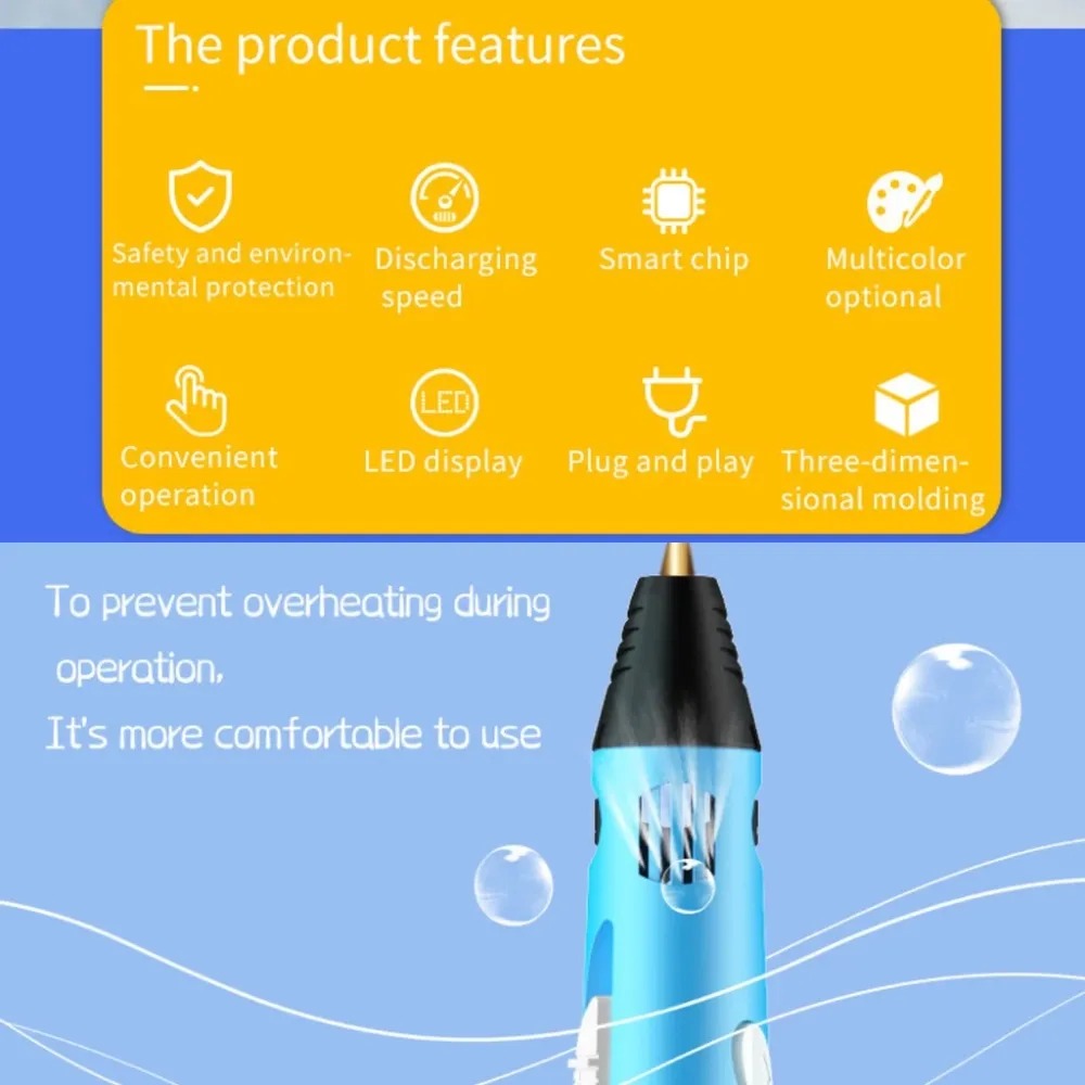 3D printing doodler pen full accessory kit laid out