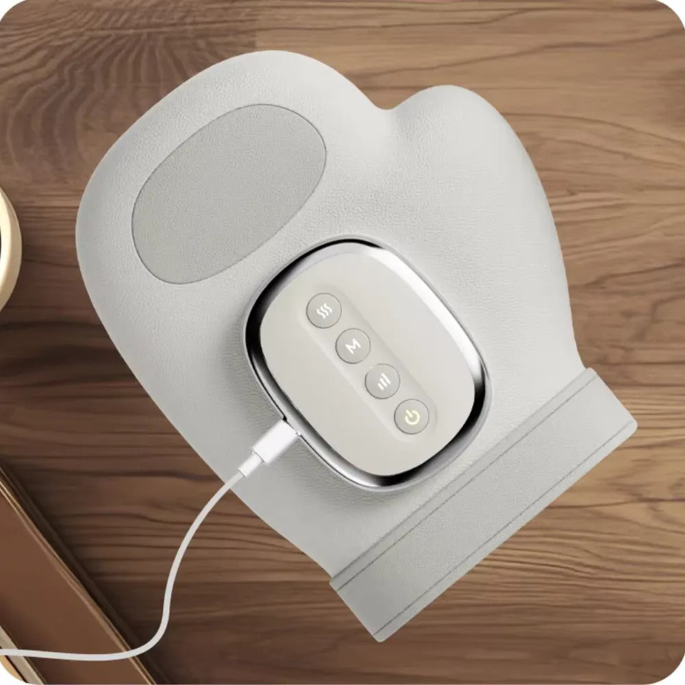 Electric hand massager – in use on hand