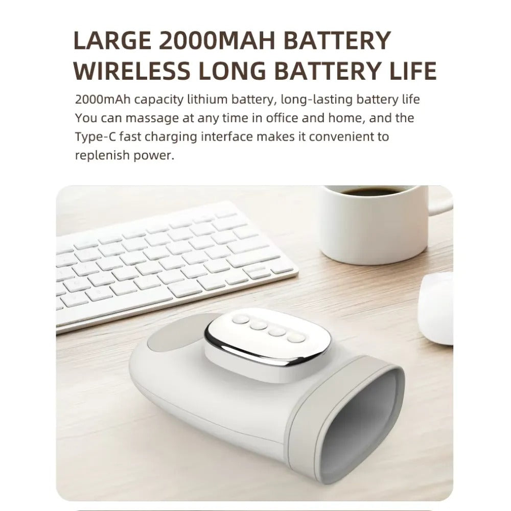 Electric hand massager – top view