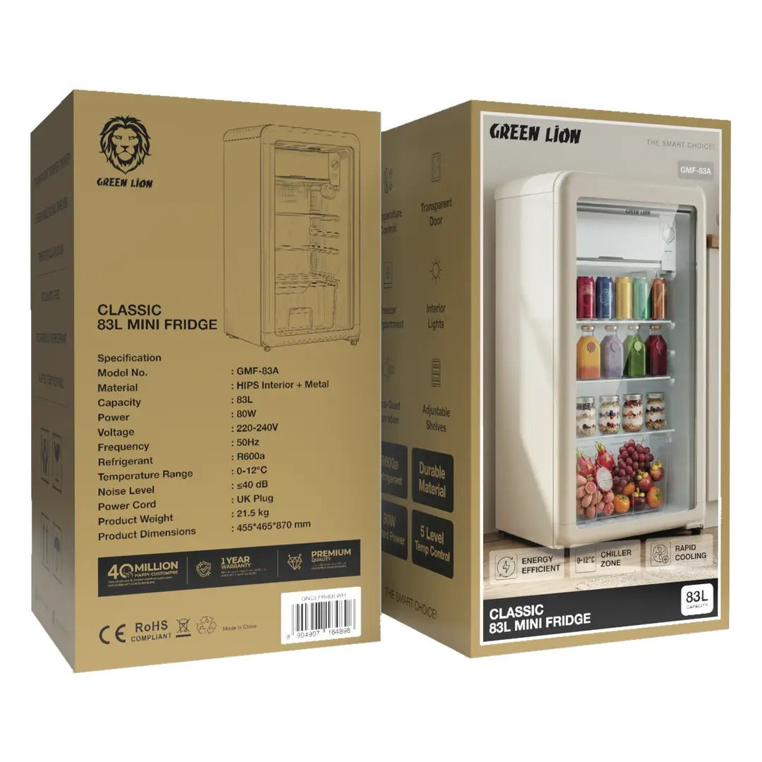 Green Lion Classic 83L white mini fridge - photo 3