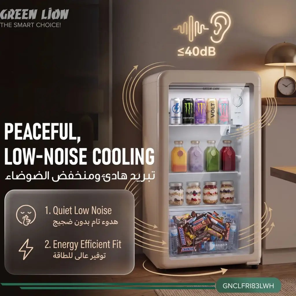 Green Lion Classic 83L white mini fridge - photo 6