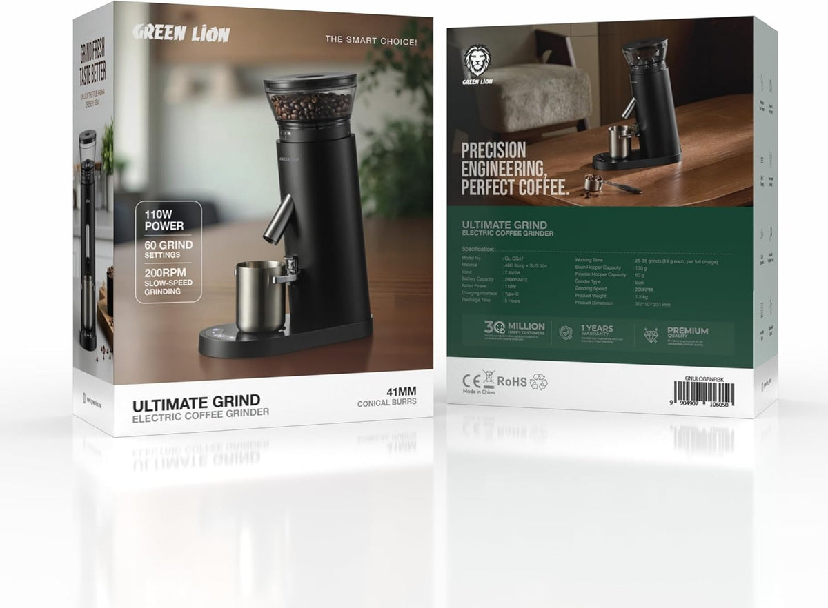 Green Lion electric coffee grinder with 60 grind levels - photo 3