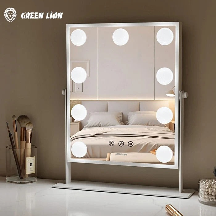 Green Lion Glam Shine makeup mirror with 9 LED lights - photo 8