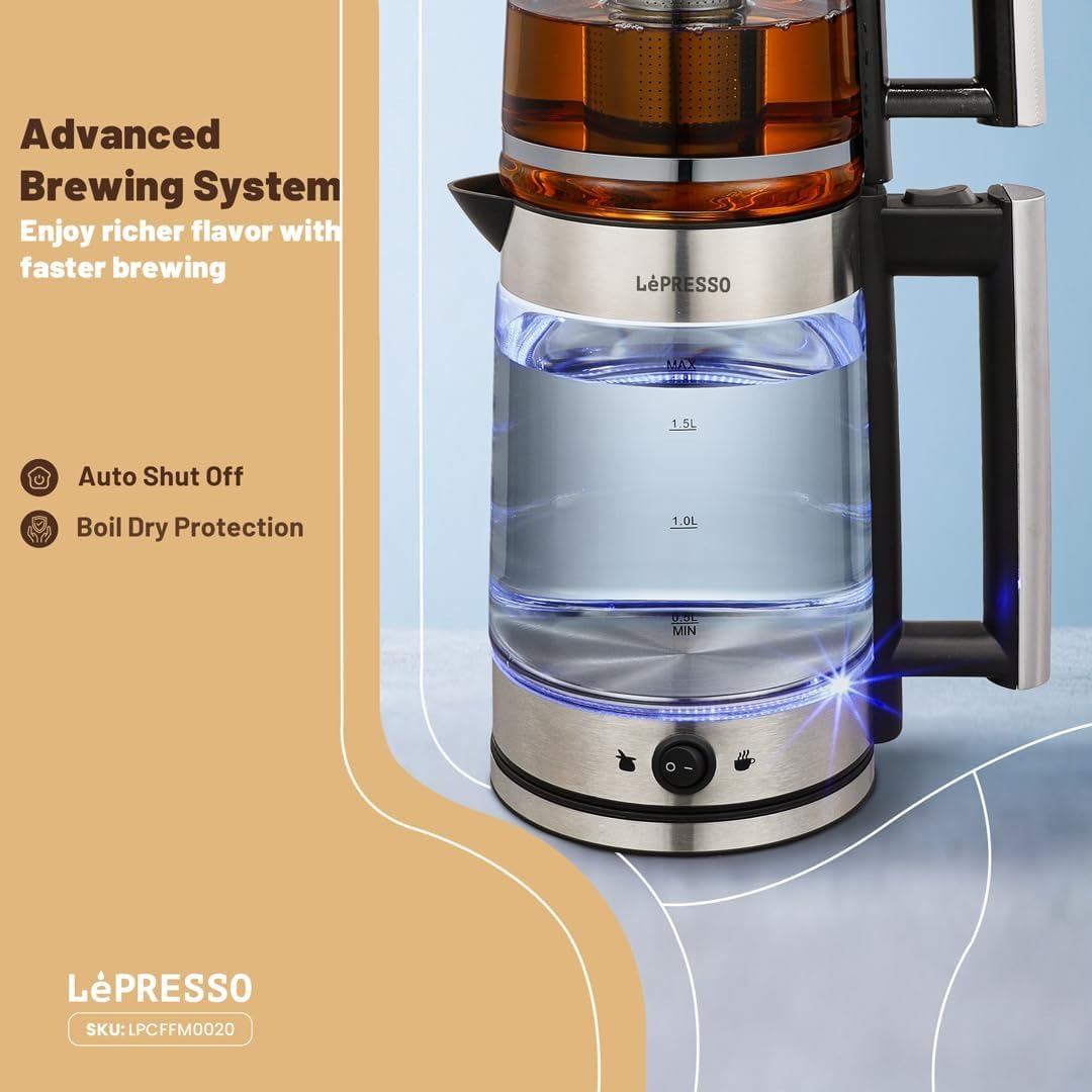 LePresso Turkish tea maker with glass kettle - photo 5