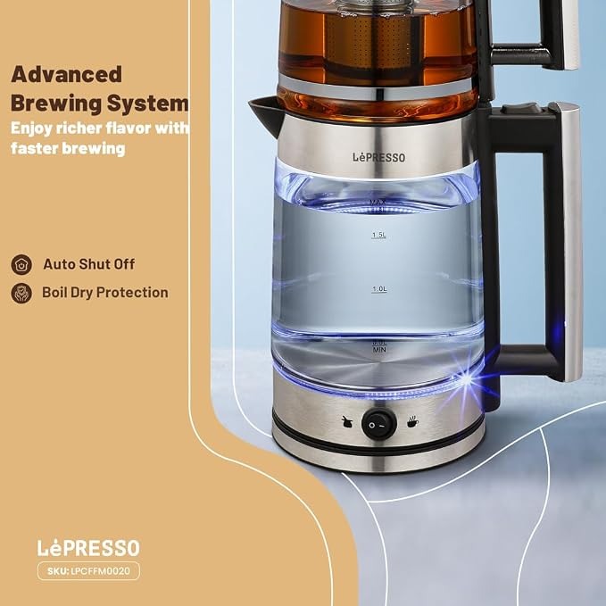 LePresso Turkish tea maker with glass kettle - photo 9