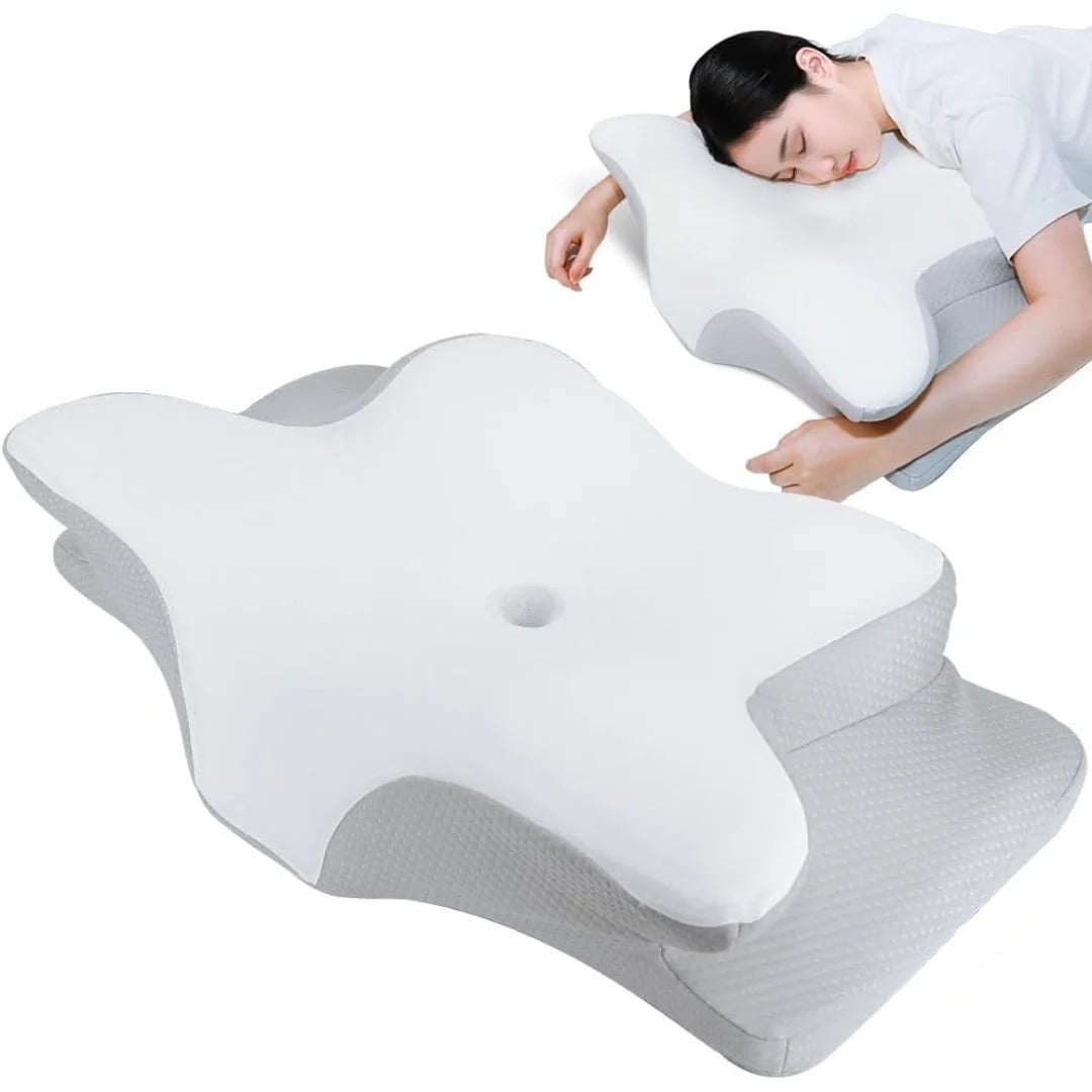 Memory foam neck pillow with ice silk cover - photo 14