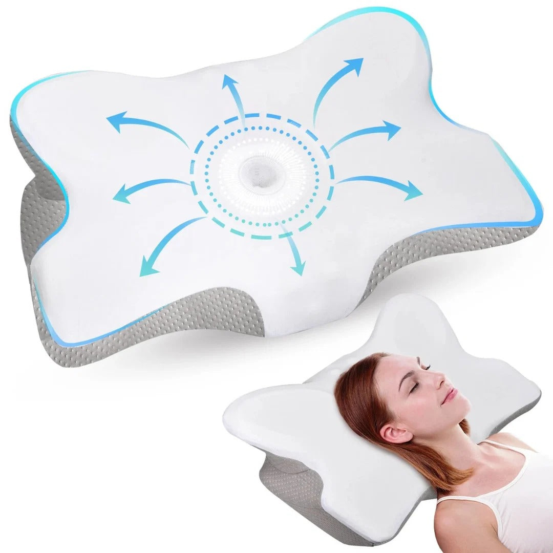 Memory foam neck pillow with ice silk cover - photo 15