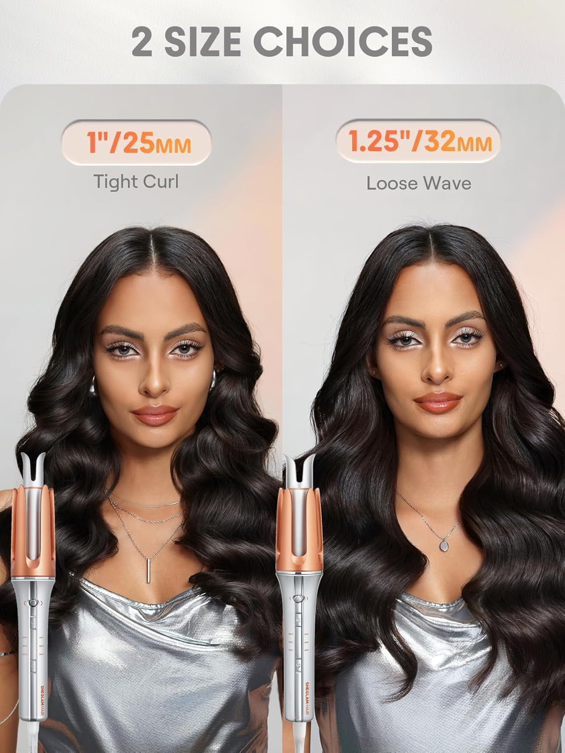 مكواة SHEGLAM – لقطة مقربة للبرميل