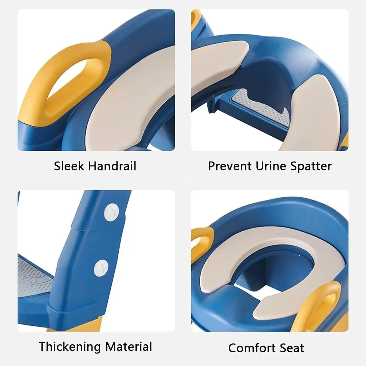 Toddler toilet seat with foldable ladder - photo 3