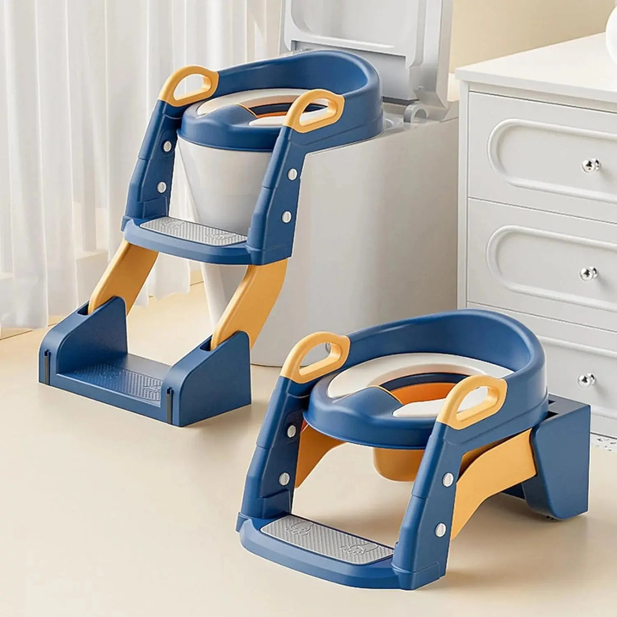 Toddler toilet seat with foldable ladder - photo 6