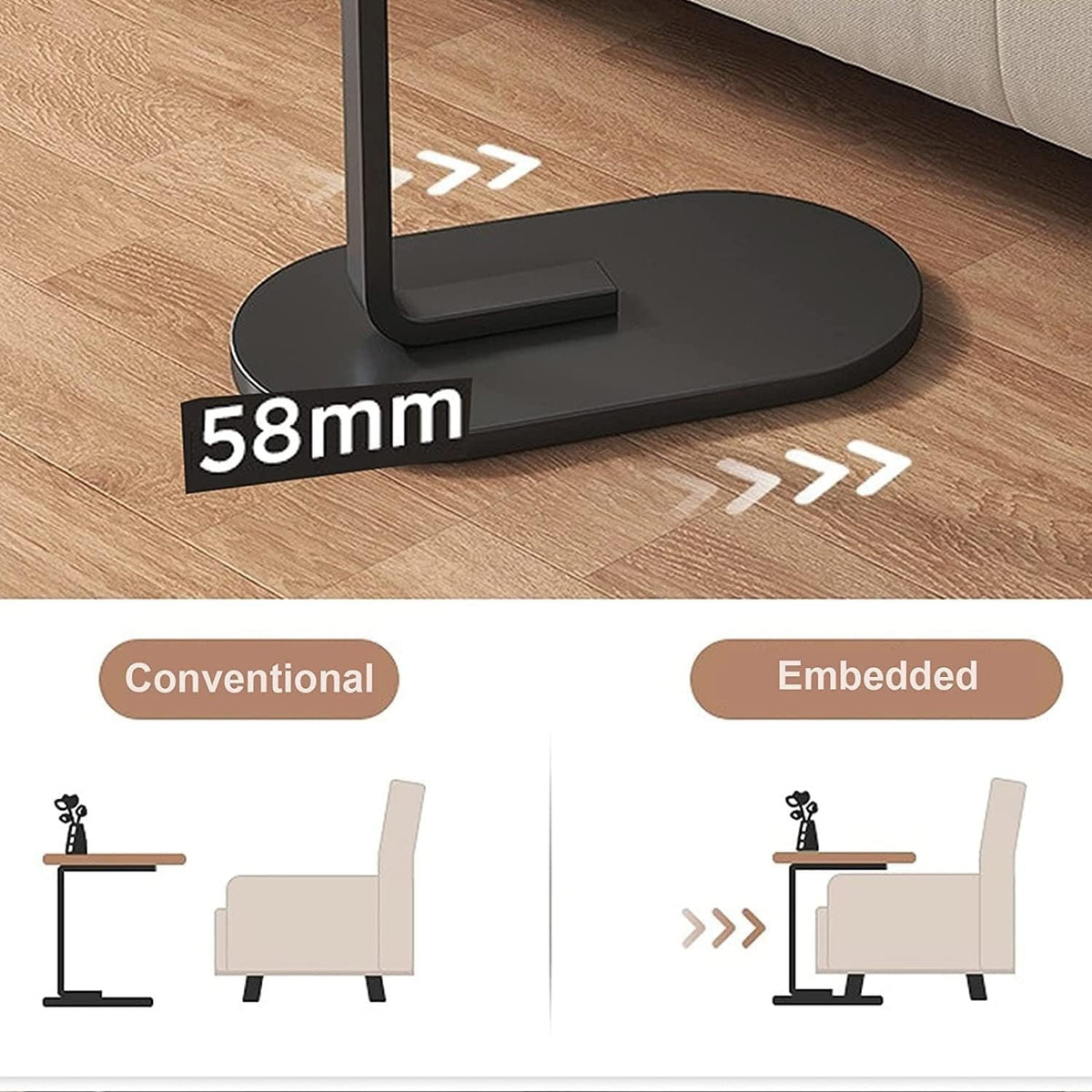 Modern coffee table – main view in living room setting