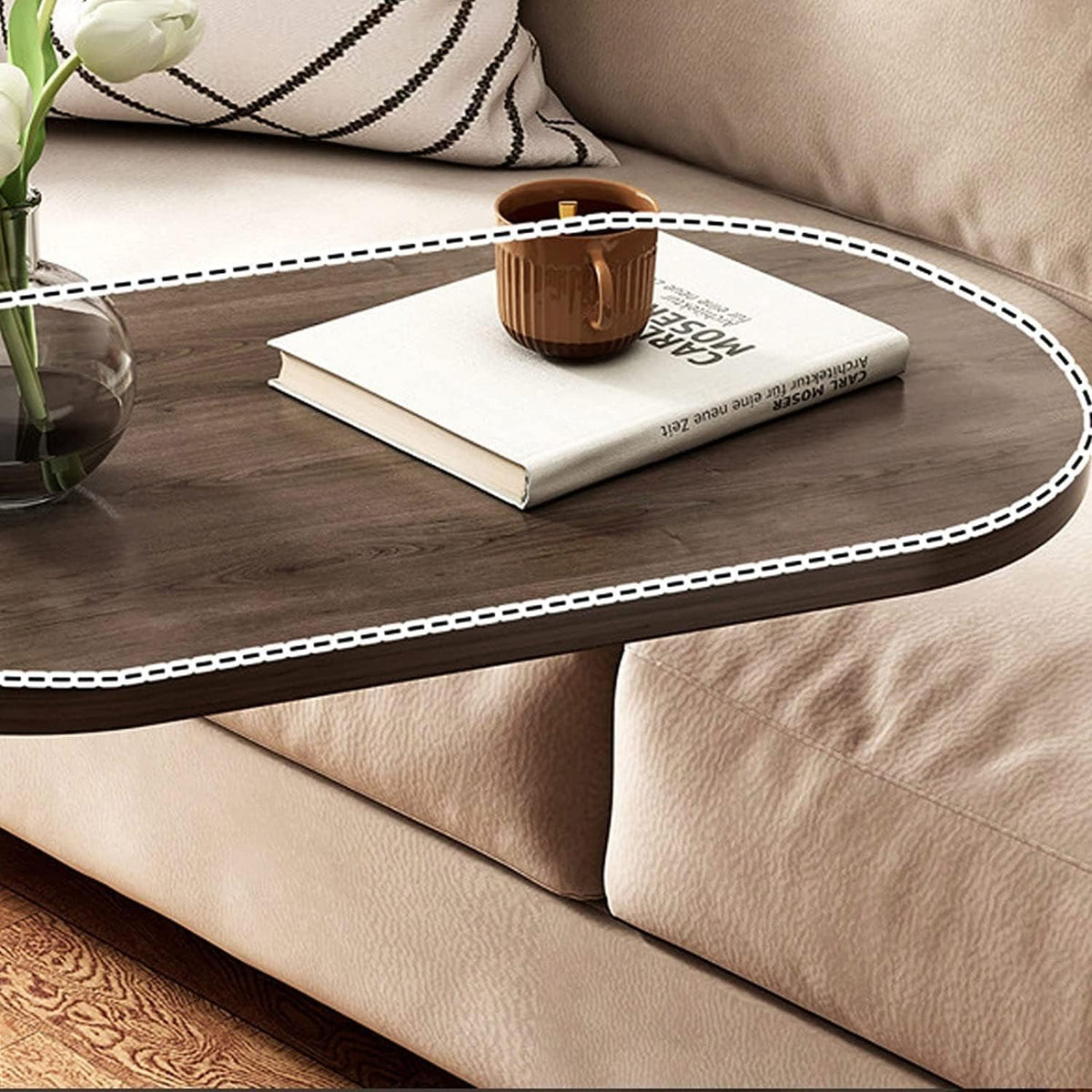 Modern coffee table – front angle view