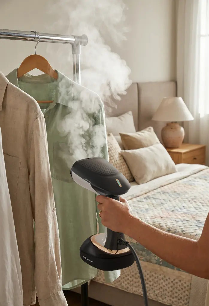 Green Lion 1600W steam iron and garment steamer