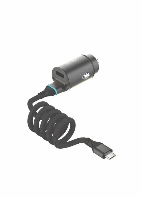 Green Lion 45W PD car charger with USB-C cable in black