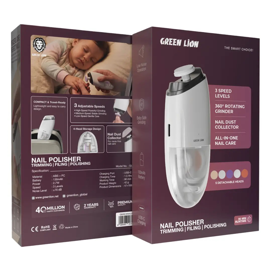 Green Lion nail polisher personal grooming device