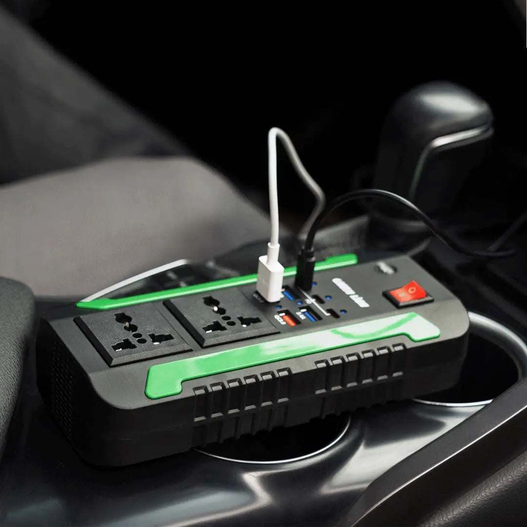 Green Lion Spark 300 inverter outlets and ports