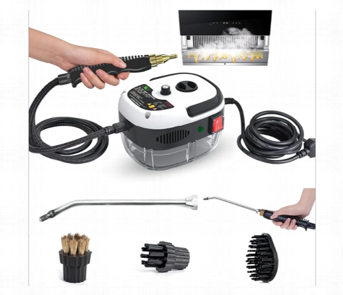 High pressure steam cleaner, front view