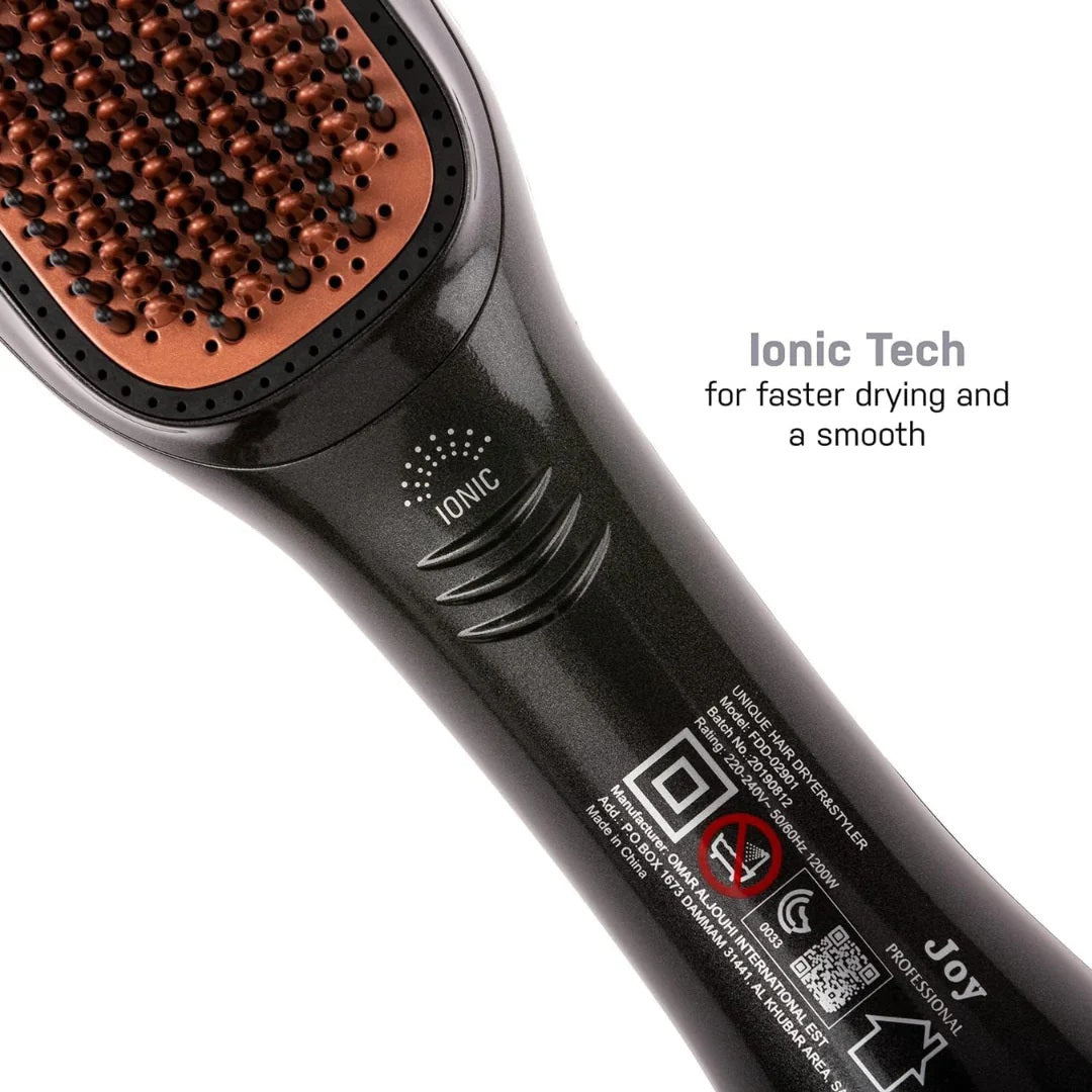 Controls on the Joy Hair Styler