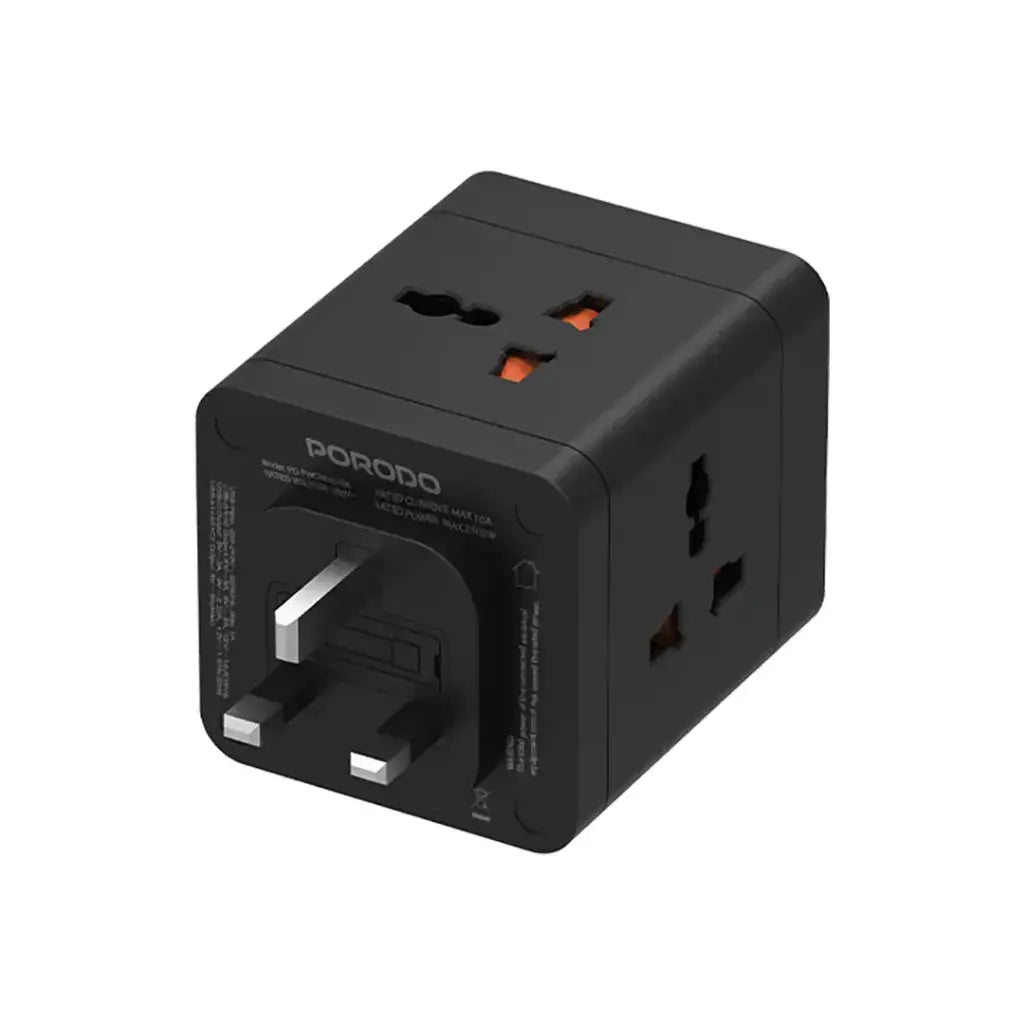 Porodo 4 AC universal power block with USB-C and USB-A ports