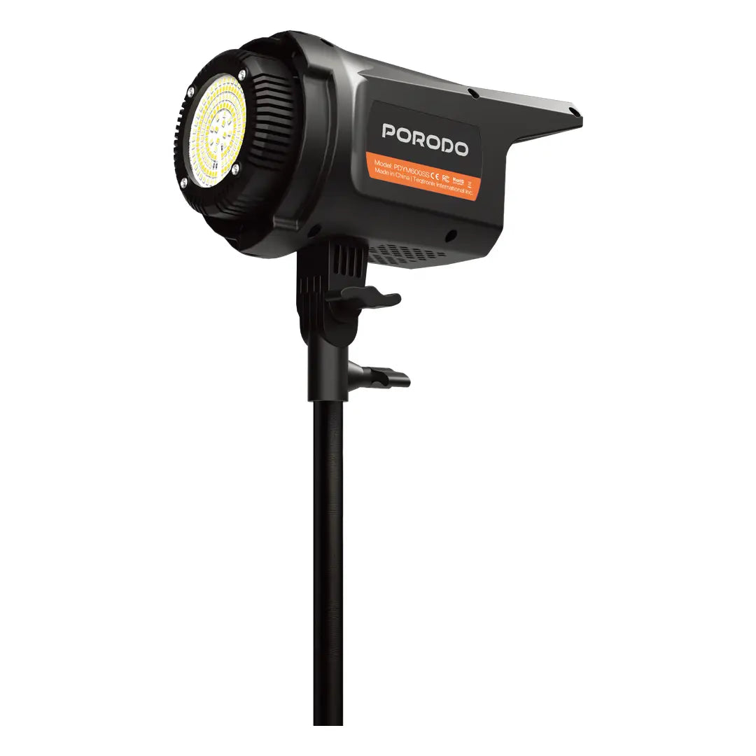 Front view of Porodo Cannes LED studio light