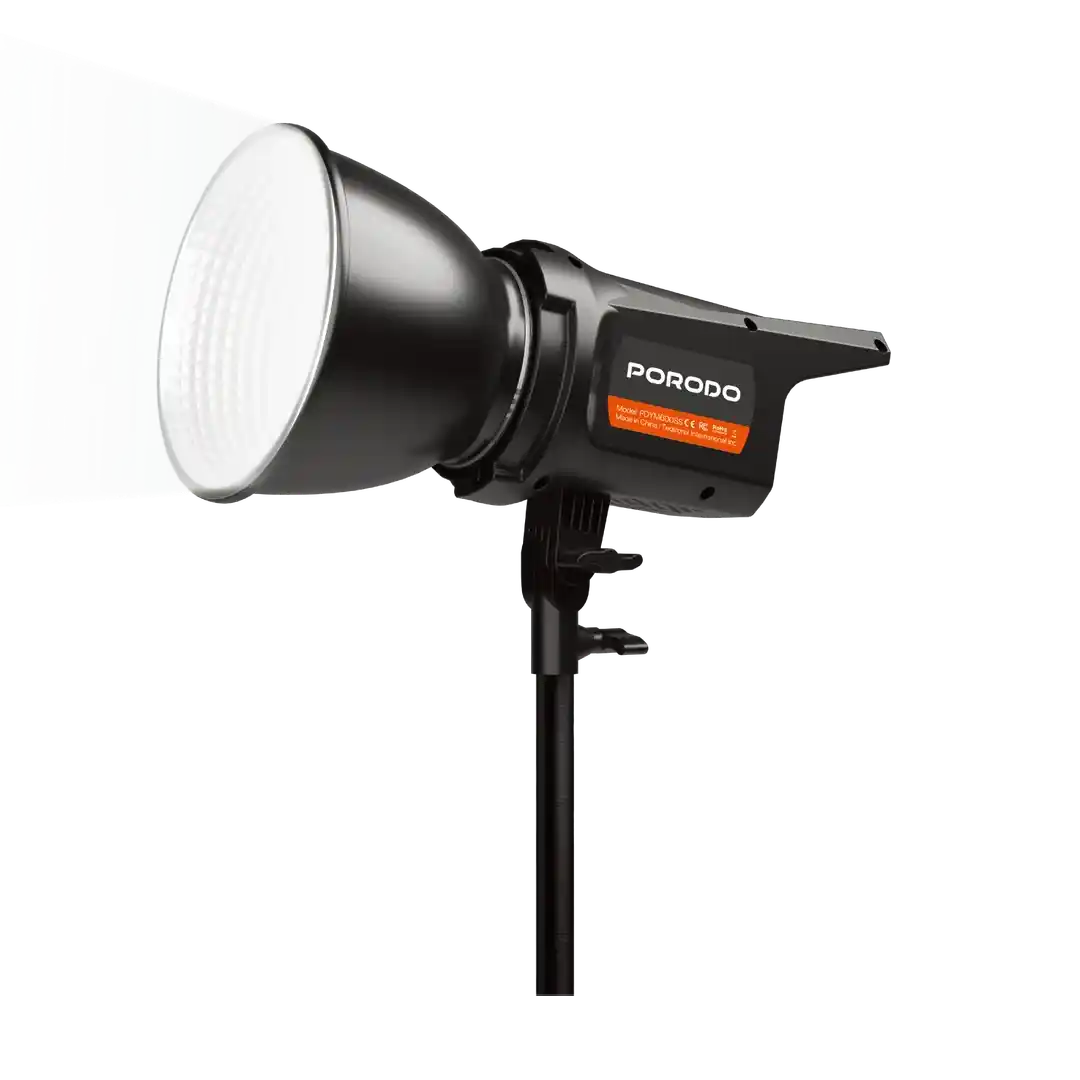 Porodo Cannes Studio professional LED studio light in black