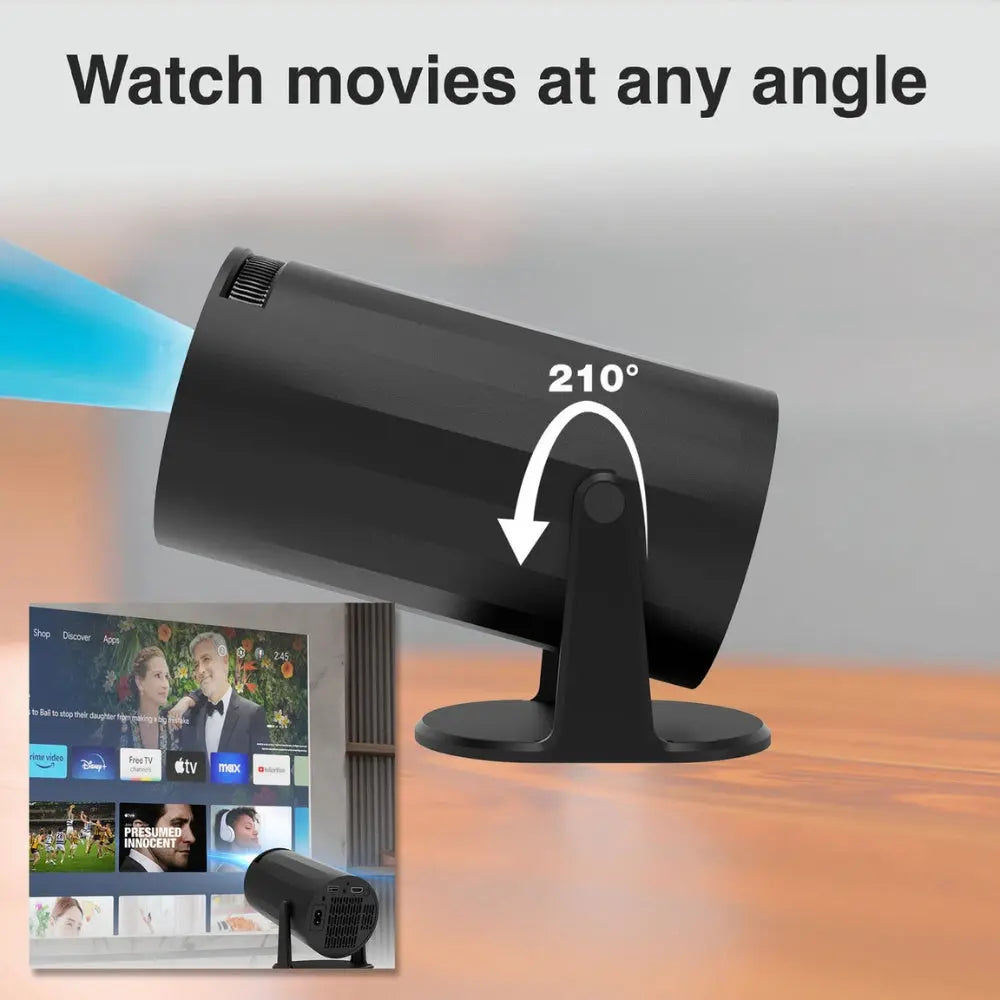 Porodo multi-angle projector side view