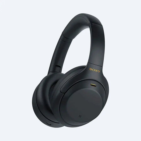 Sony WH-1000XM4 wireless noise cancelling headphones in black