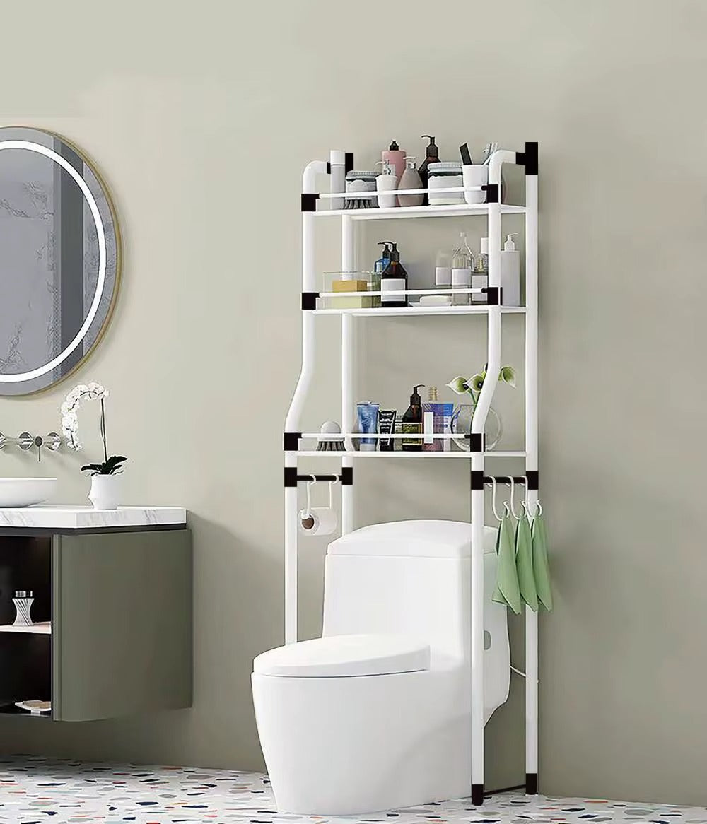 Bathroom toilet storage rack – installed above toilet